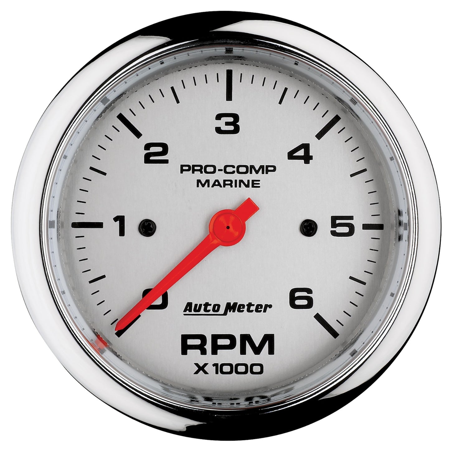 AutoMeter 3-3/8 in. IN-DASH TACHOMETER 0-6000 RPM MARINE CHROME ULTRA-LITE 200752-35