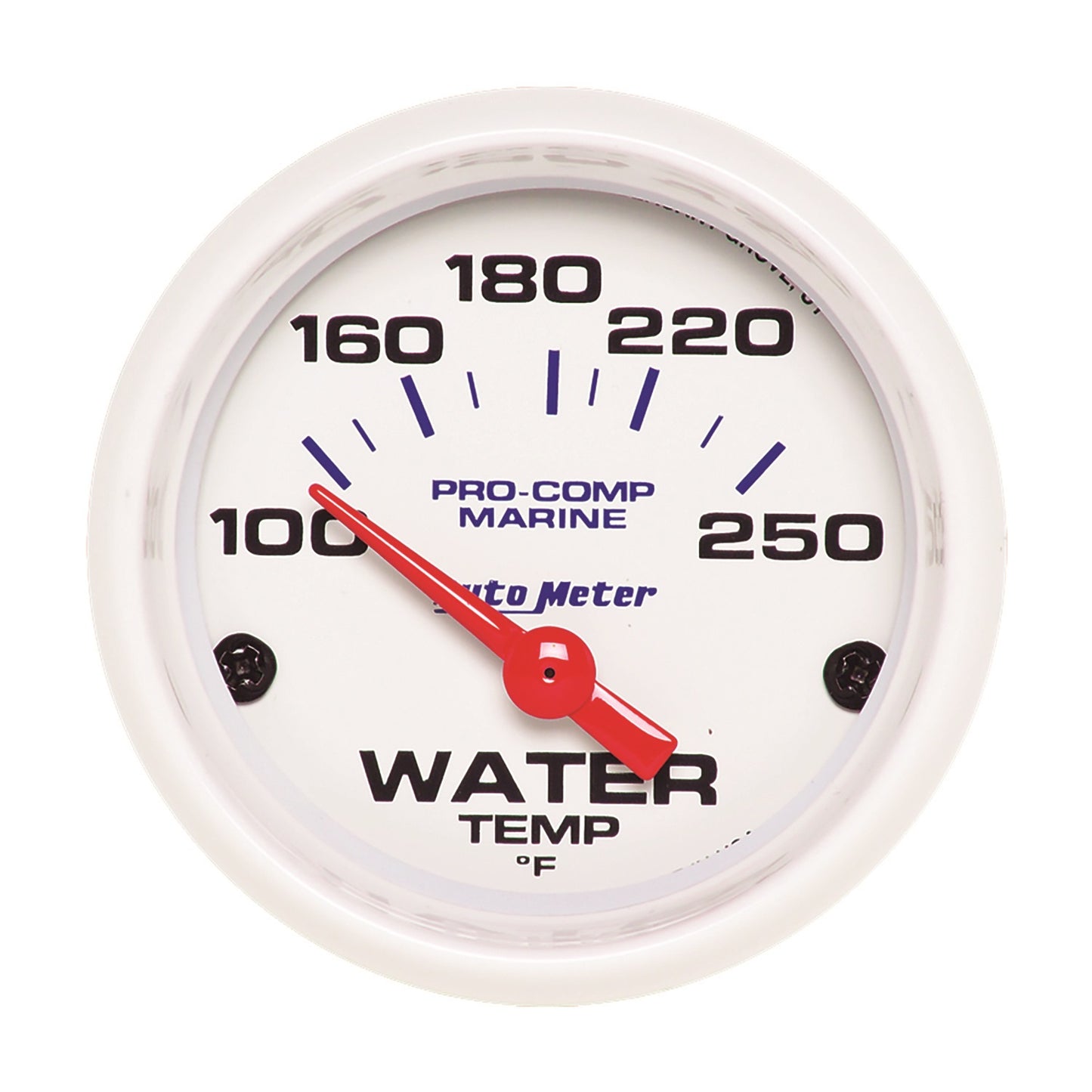 AutoMeter 2-1/16 in. WATER TEMPERATURE 100-250 Fahrenheit MARINE WHITE 200762