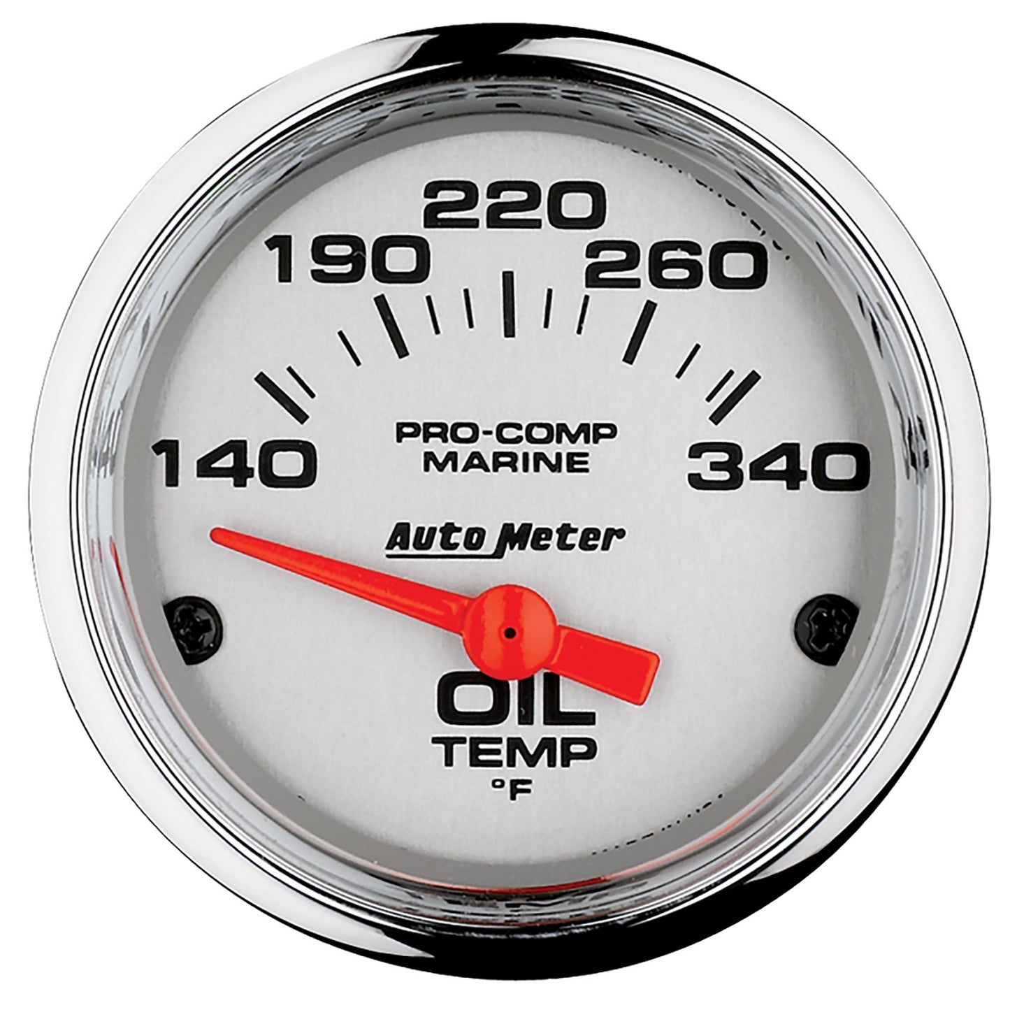 AutoMeter 2-1/16 in. OIL TEMPERATURE 140-340 Fahrenheit MARINE CHROME ULTRA-LITE 200764-35