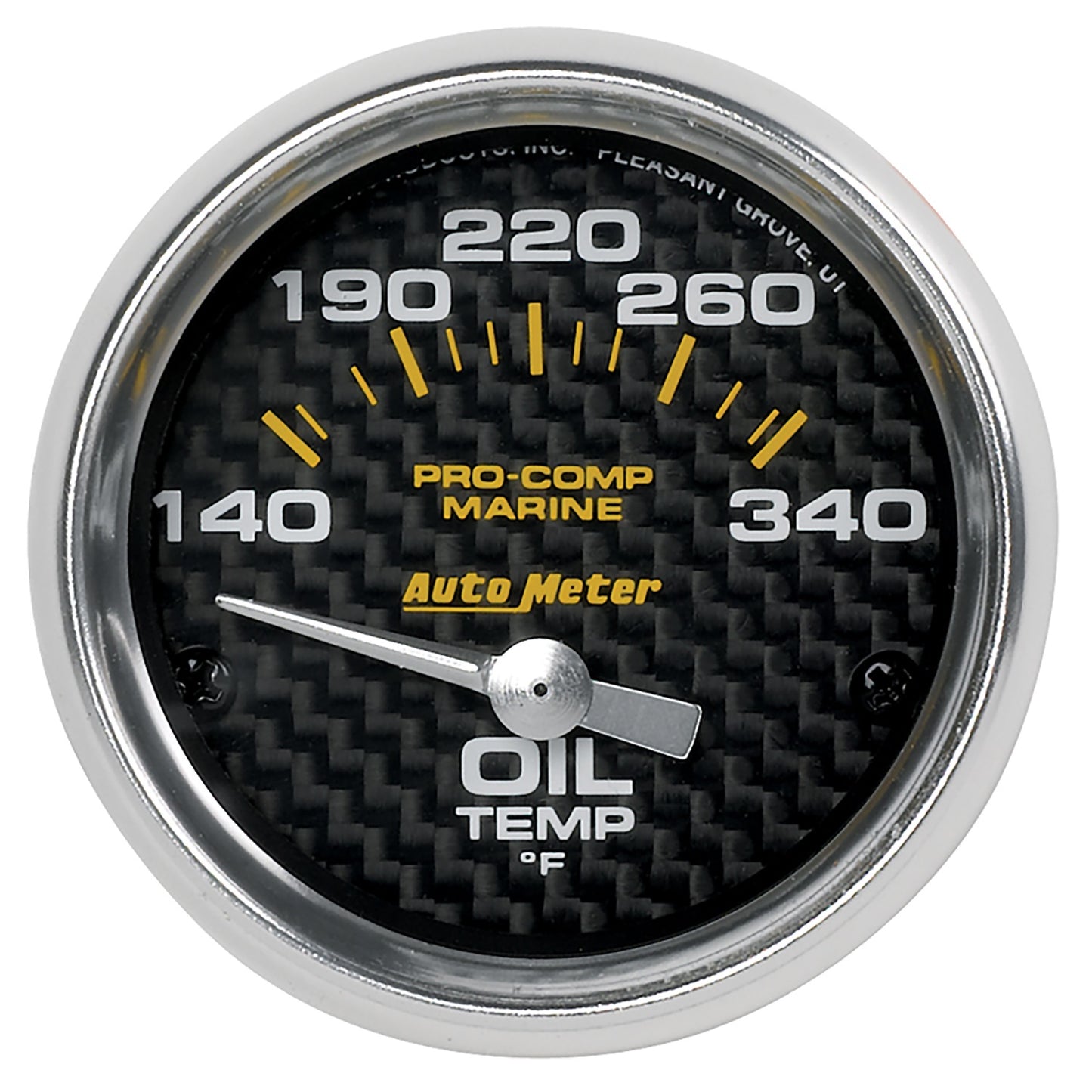 AutoMeter 2-1/16 in. OIL TEMPERATURE 140-340 Fahrenheit MARINE CARBON FIBER 200764-40