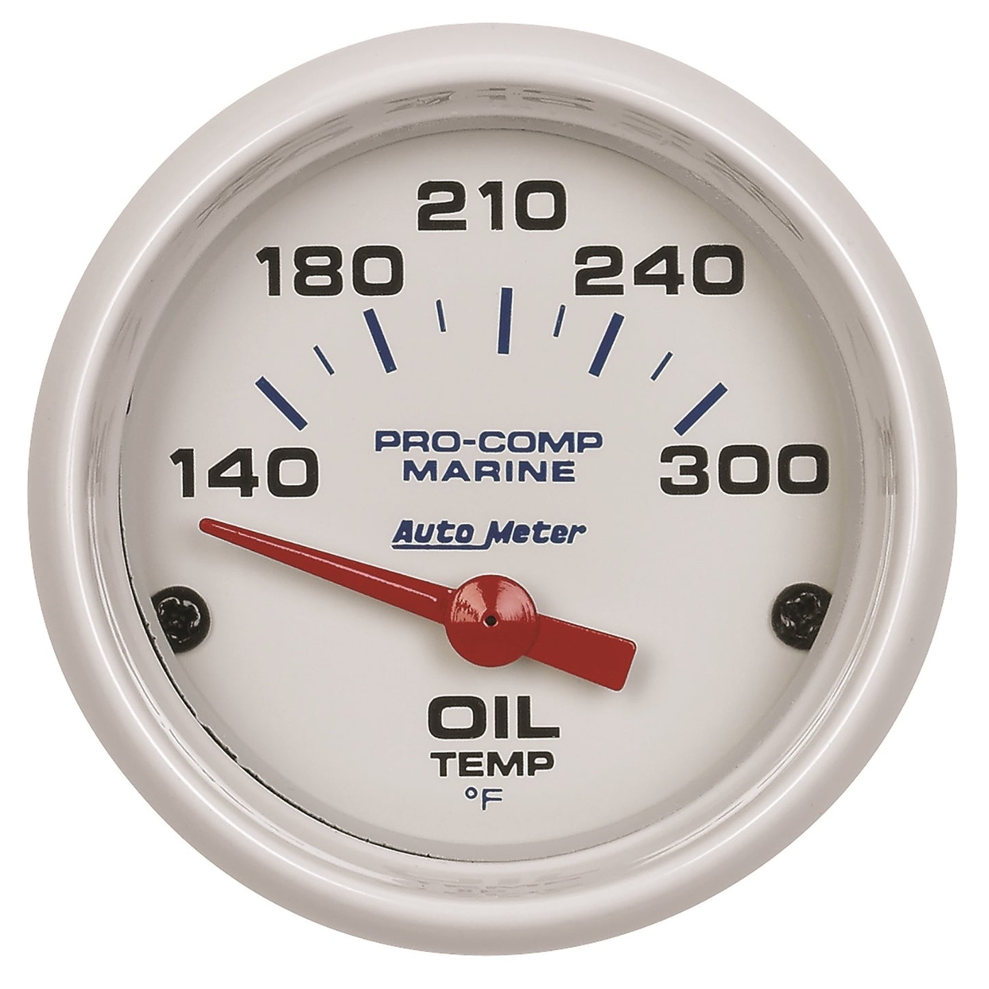 AutoMeter 2-1/16 in. OIL TEMPERATURE 140-340 Fahrenheit MARINE WHITE 200764