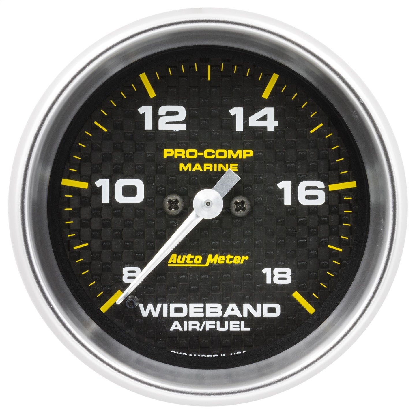 AutoMeter 2-5/8 in. WIDEBAND AIR/FUEL RATIO ANALOG 8:1-18:1 AFR MARINE CARBON FIBER 200870-40