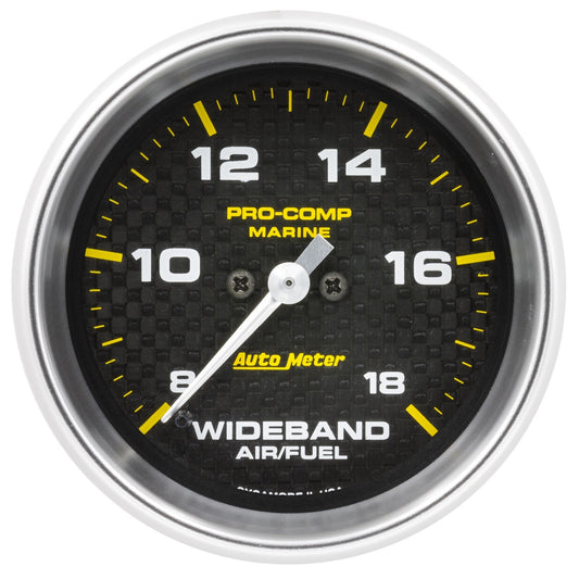 AutoMeter 2-5/8 in. WIDEBAND AIR/FUEL RATIO ANALOG 8:1-18:1 AFR MARINE CARBON FIBER 200870-40