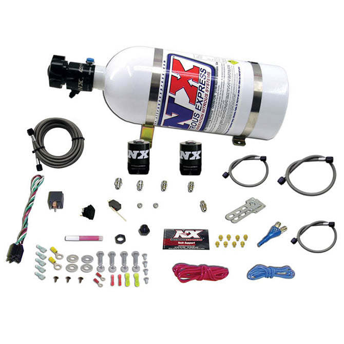 Nitrous Express FORD EFI RACE (100-150-200-250HP) SINGLE NOZZLE WITH 10LB BOTTLE NX-20113-10
