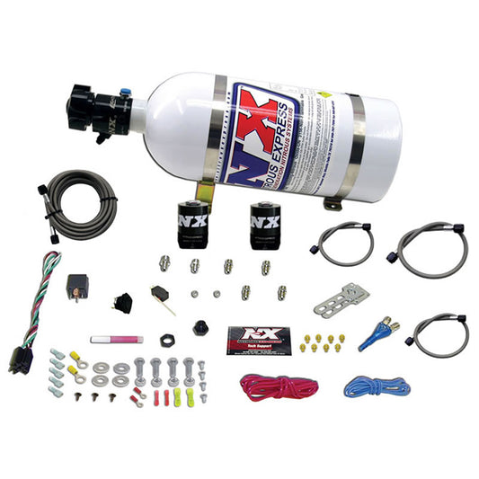 Nitrous Express GM EFI RACE (100-150-200-250HP) SINGLE NOZZLE WITH 10LB BOTTLE NX-20118-10