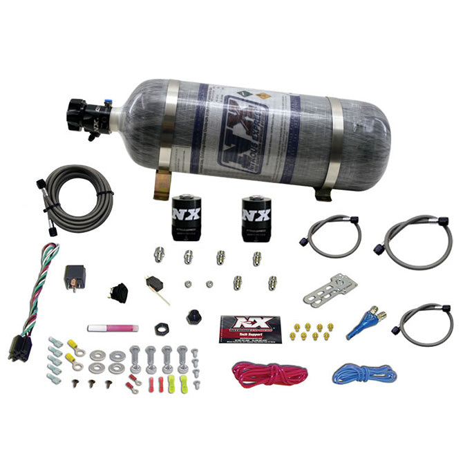 Nitrous Express GM EFI RACE (100-150-200-250HP) SINGLE NOZZLE WITH COMPOSITE BOTTLE NX-20118-12