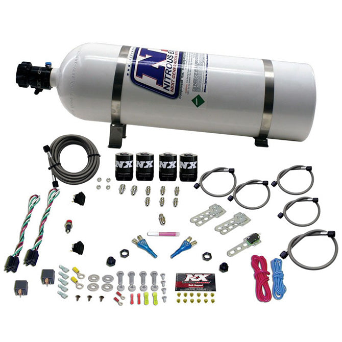 Nitrous Express FORD EFI DUAL STAGE (50-75-100-150HP X 2) WITH 15LB BOTTLE NX-20124-15