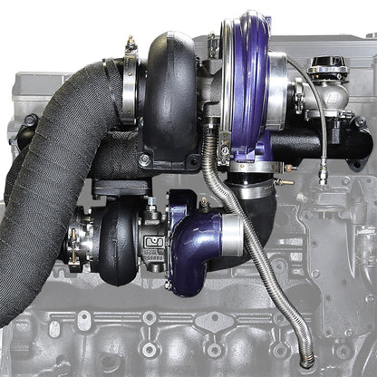 ATS Diesel Performance 202-A35-2272-FSMF ATS Aurora 3000/5000 Compound Turbo System Fits 2003-2007 5.9L Cummins