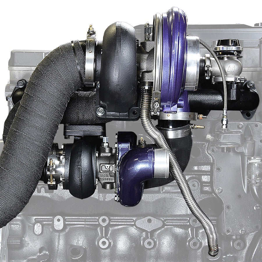 ATS Diesel Performance 202-A47-2272-FSMF ATS Aurora 4000/7500 Compound Turbo System Fits 2003-2007 5.9L Cummins