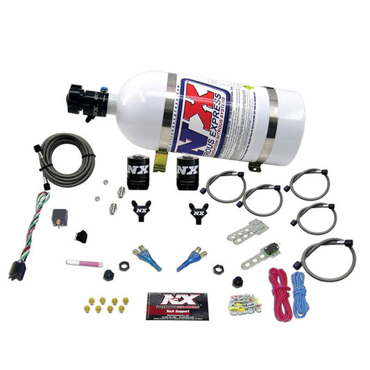 Nitrous Express GM EFI DUAL NOZZLE (100-300HP) WITH 10LB BOTTLE NX-20215-10