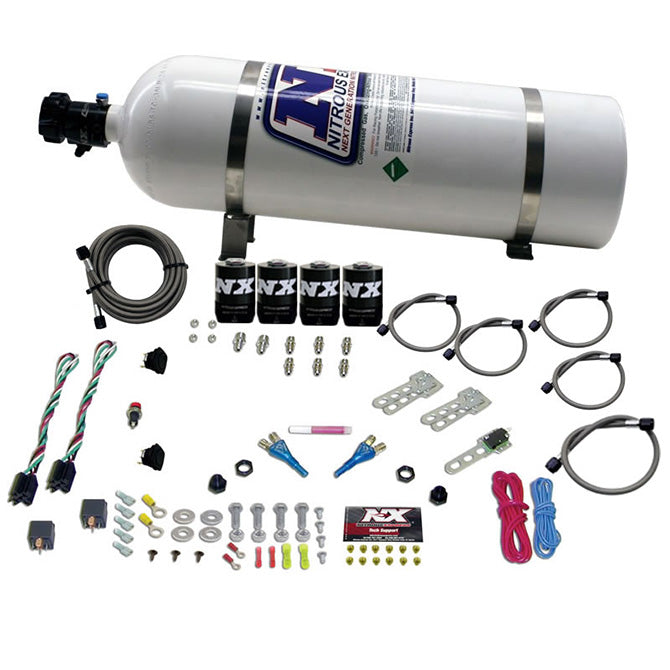 Nitrous Express GM EFI DUAL STAGE (50-150HP X 2) WITH 15LB BOTTLE NX-20224-15