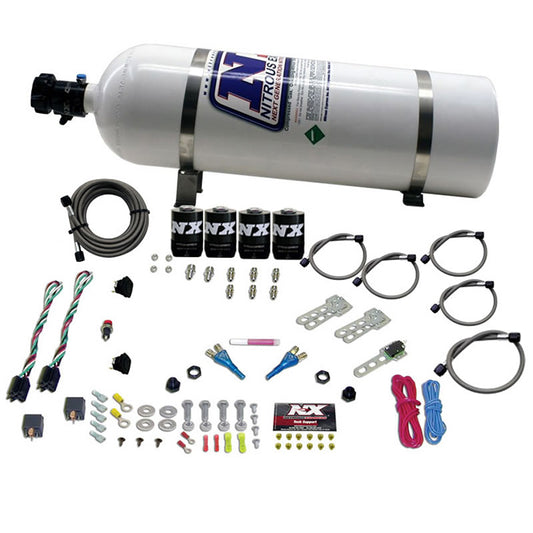 Nitrous Express GM EFI DUAL STAGE (50-150HP X 2) WITH 15LB BOTTLE NX-20224-15