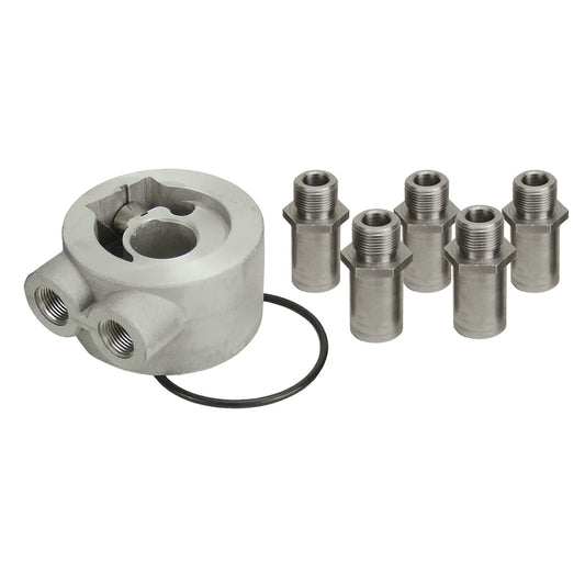 Derale Universal Thermostatic Sandwich Adapter with 3/8" NPT Ports 25702