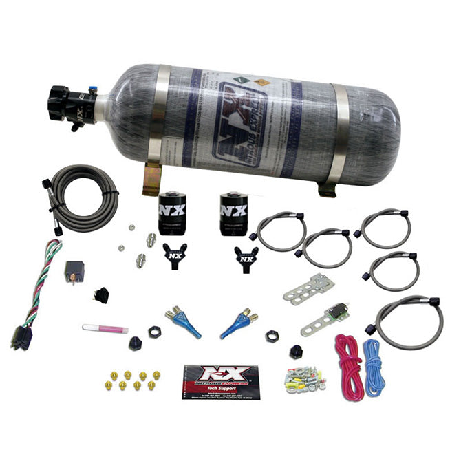 Nitrous Express DODGE EFI FULL RACE (100-150-200-300HP) DUAL NOZZLE WITH COMPOSITE BOTTLE NX-20315-12