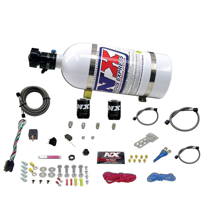 Nitrous Express DODGE EFI RACE (100-150-200-250HP) SINGLE NOZZLE WITH 10LB BOTTLE NX-20316-10