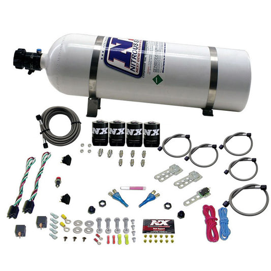 Nitrous Express DODGE EFI DUAL STAGE (50-75-100-150HP) X 2 WITH 15LB BOTTLE NX-20324-15