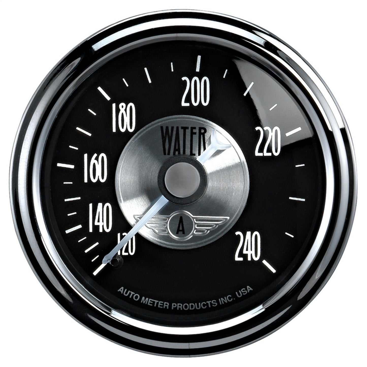 AutoMeter 2-1/16 in. WATER TEMPERATURE 120-240 Fahrenheit PRESTIGE BLACK DIAMOND 2033