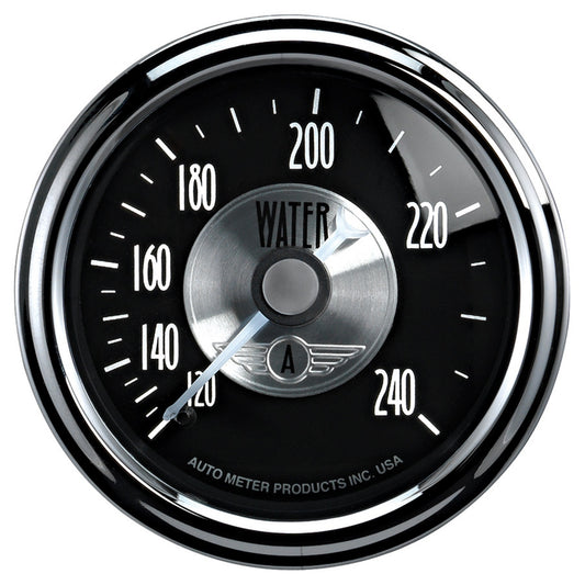 AutoMeter 2-1/16 in. WATER TEMPERATURE 120-240 Fahrenheit PRESTIGE BLACK DIAMOND 2033