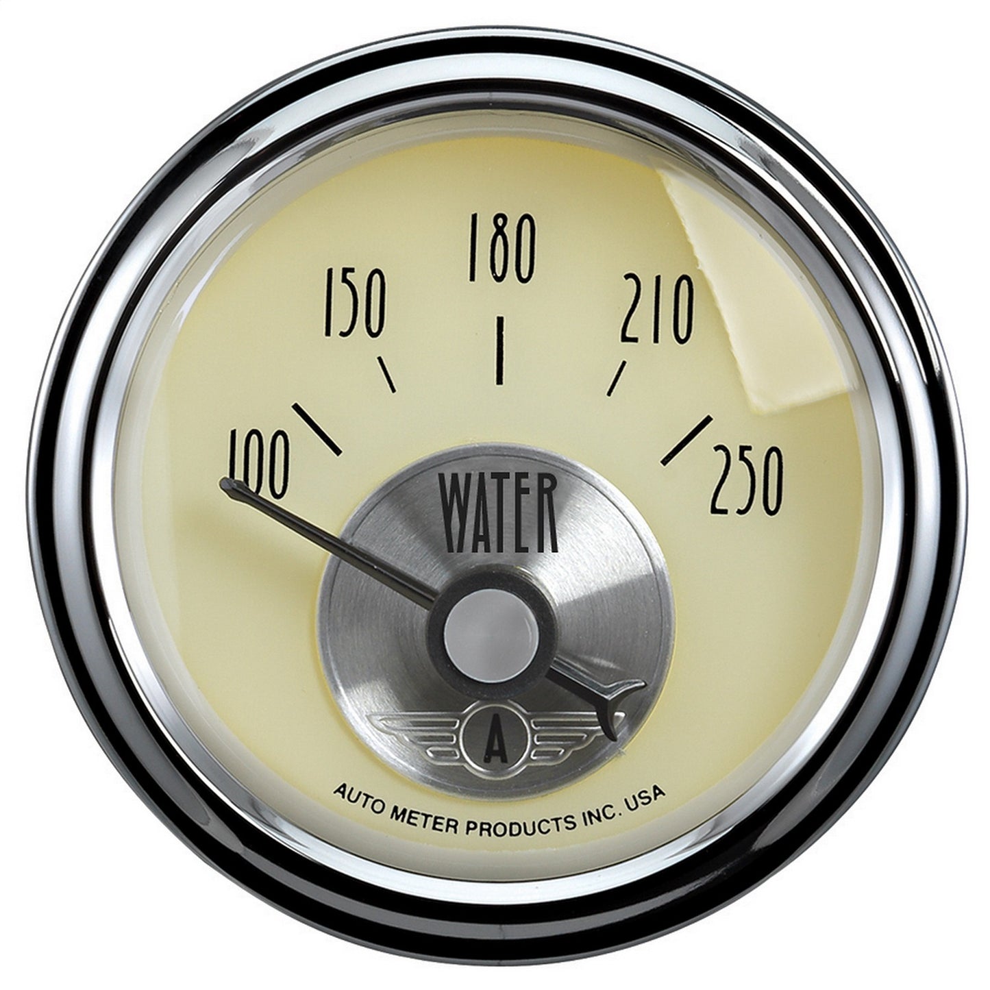AutoMeter 2-1/16 in. WATER TEMPERATURE 100-250 Fahrenheit PRESTIGE ANTIQUE IVORY 2037