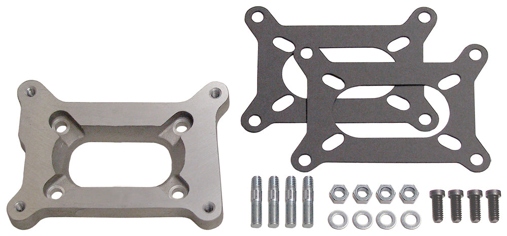Trans-Dapt Performance 1/2 In. Tall Holley 2Bbl To Rochester Manifold Carburetor Adapter -Cast Aluminum 2039