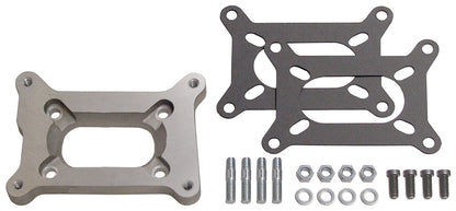 Trans-Dapt Performance 1/2 In. Tall Holley 2Bbl To Rochester Manifold Carburetor Adapter -Cast Aluminum 2039