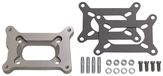 Trans-Dapt Performance 1/2 In. Tall Holley 2Bbl To Rochester Manifold Carburetor Adapter -Cast Aluminum 2039