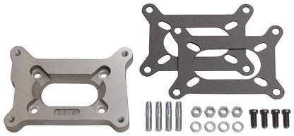 Trans-Dapt Performance 1/2 In. Tall Holley 2Bbl To Small 2Bbl Manifold Carburetor Adapter -Cast Aluminum 2040