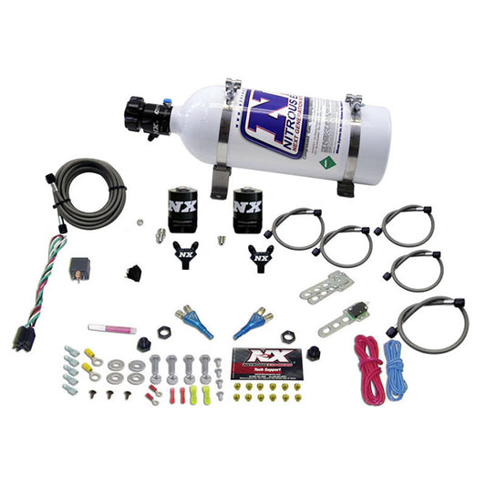 Nitrous Express DUAL NOZZLE SPORT COMPACT SYSTEM W/ 5LB BOTTLE (35-50-75HP) NX-20616-05