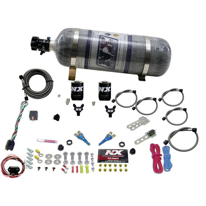 Nitrous Express NISSAN / INFINITY DUAL NOZZLE (35-150HP) W/ COMPOSITE BOTTLE NX-20716-12