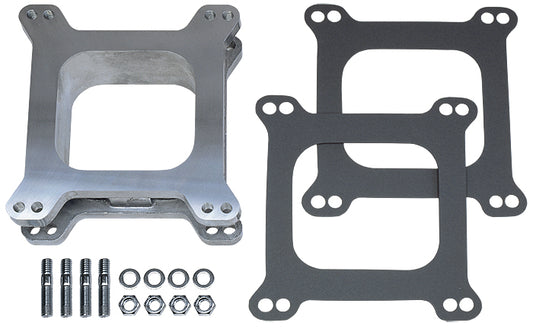 Trans-Dapt Performance 2 In. Tall Holley/Afb 4Bbl Spacer W/Pcv -Open- Cast Aluminum Carburetor Spacer 2082