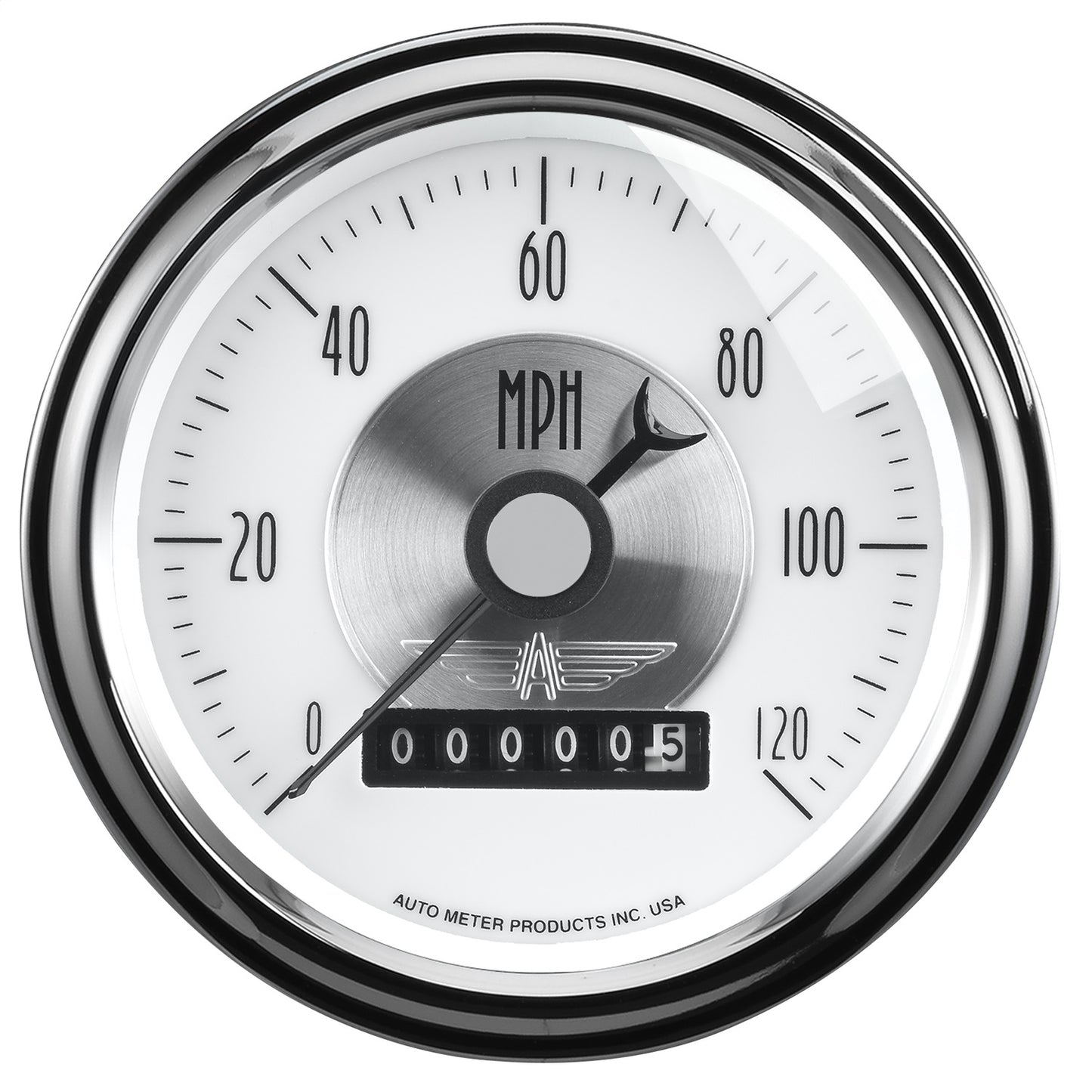 AutoMeter 3-3/8 in. SPEEDOMETER 0-120 MPH PRESTIGE PEARL 2085