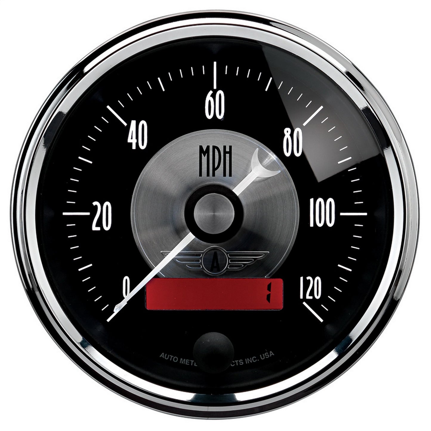 AutoMeter 3-3/8 in. SPEEDOMETER 0-120 MPH PRESTIGE BLACK DIAMOND 2086