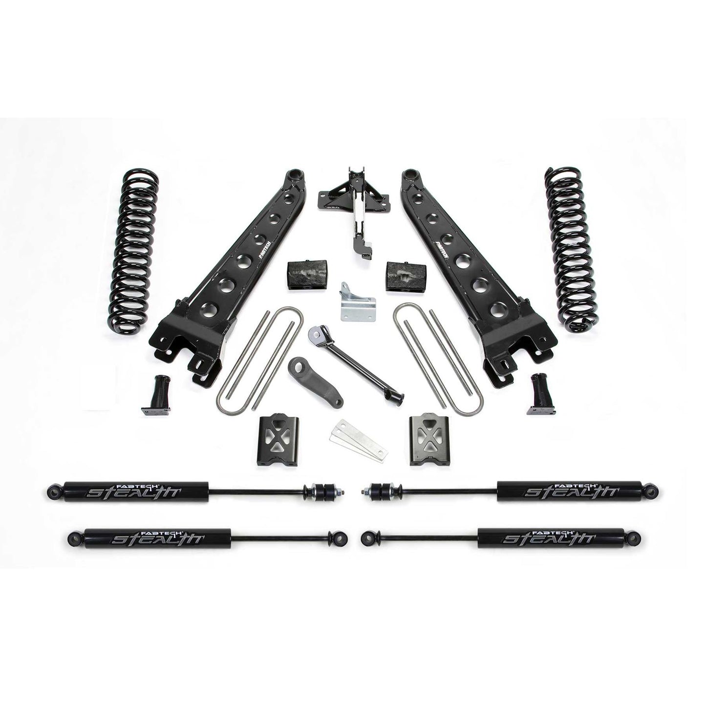 Fabtech 6" RAD ARM SYS W/COILS & STEALTH 05-07 FORD F250 4WD W/FACTORY OVERLOAD K20111M