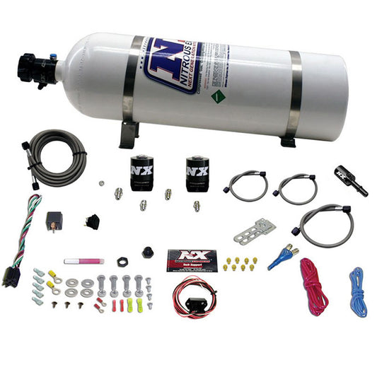 Nitrous Express HEMI & SRT8 SINGLE NOZZLE FLY-BY-WIRE SYS (35-150HP) W/ 15LB BOTTLE NX-20918-15