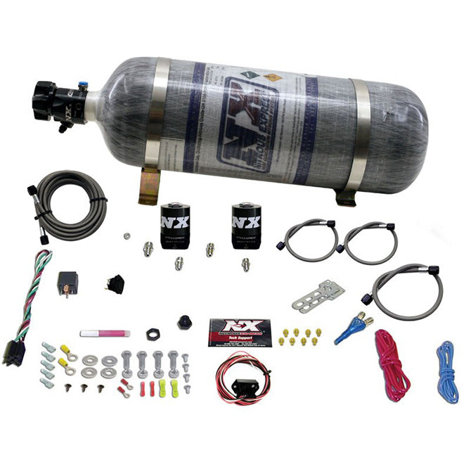 Nitrous Express UNIVERSAL FLY BY WIRE SINGLE NOZZLE SYSTEM 12LB COMPOSITE INCLUDES TPS SWITCH NX-20919-12