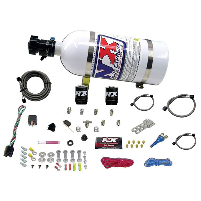 Nitrous Express ALL SPORT COMPACT EFI SINGLE NOZZLE SYSTEM (35-50-75 HP) WITH 10LB BOTTLE NX-20923-10