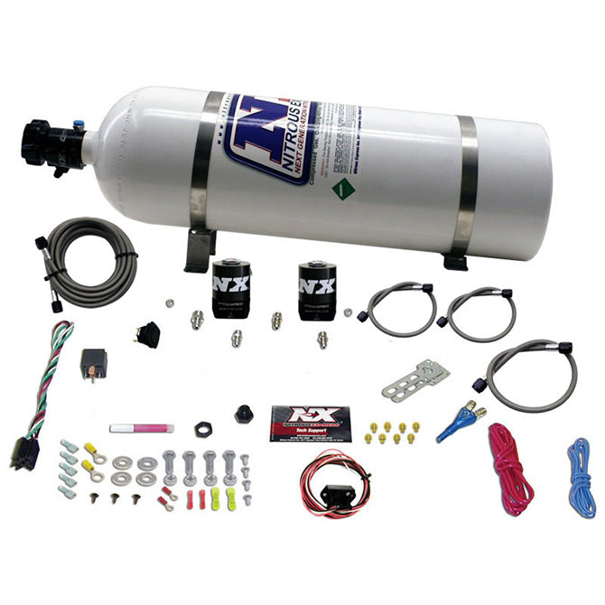 Nitrous Express 5TH GEN CAMARO SINGLE NOZZLE SYSTEM (35-150HP) W/ 15LB BOTTLE NX-20930-15