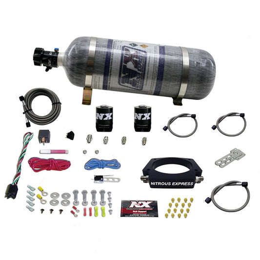 Nitrous Express LS 102mm PLATE SYSTEM (50-400HP) W/ 12LB COMPOSITE BOTTLE NX-20933-12