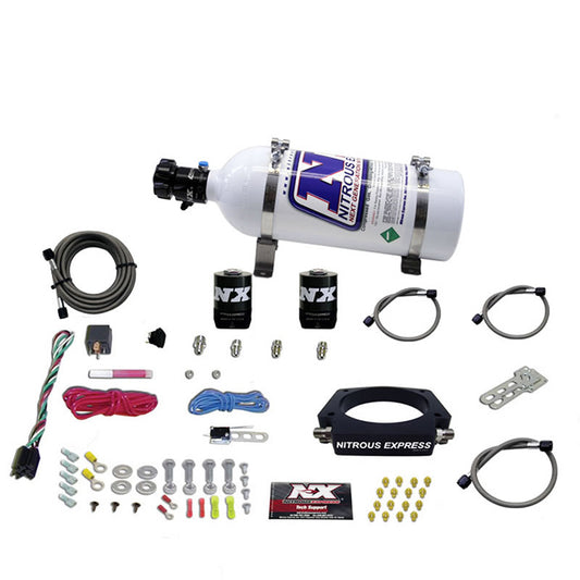 Nitrous Express LS 90mm PLATE SYSTEM (50-400HP) W/ 5LB BOTTLE NX-20934-05