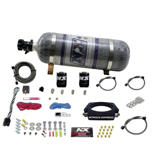 Nitrous Express LS 90mm PLATE SYSTEM (50-400HP) W/ 12LB COMPOSITE BOTTLE NX-20934-12