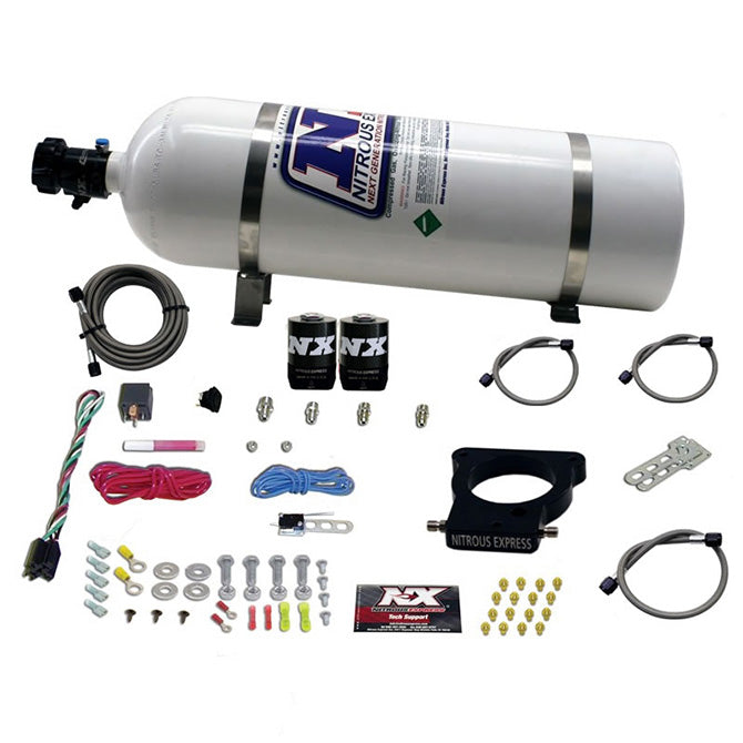 Nitrous Express LS 78MM 3-BOLT PLATE SYSTEM (50-350HP) W/ 15LB BOTTLE NX-20935-15