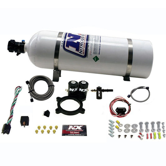 Nitrous Express 2014-NEWER GM 5.3L TRUCK NITROUS PLATE SYSTEM (50-250HP) W/ 15LB BOTTLE NX-20936-15