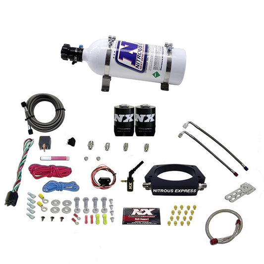 Nitrous Express 2014-NEWER GM 6.2L TRUCK NITROUS PLATE SYSTEM (35-300HP) W/ 5LB BOTTLE NX-20937-05