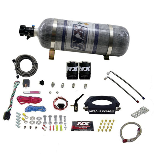 Nitrous Express 2014-NEWER GM 6.2L TRUCK NITROUS PLATE SYSTEM (35-300HP) W/ COMPOSITE BOTTLE NX-20937-12