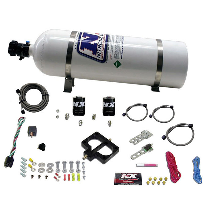 Nitrous Express DODGE TBI PLATE SYSTEM (MAGNUM ENGINE) W/ 15LB BOTTLE NX-20945-15