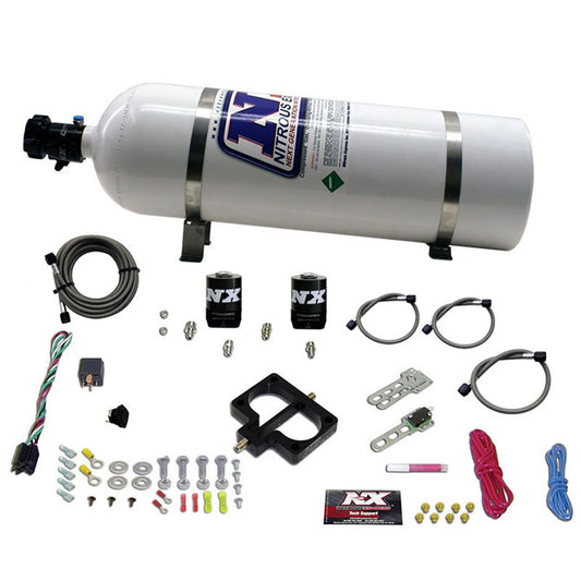 Nitrous Express DODGE TBI PLATE SYSTEM (MAGNUM ENGINE) W/ 15LB BOTTLE NX-20945-15