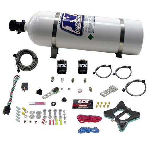 Nitrous Express 4.6L 2 VALVE PLATE SYSTEM WITH 15LB BOTTLE NX-20946-15