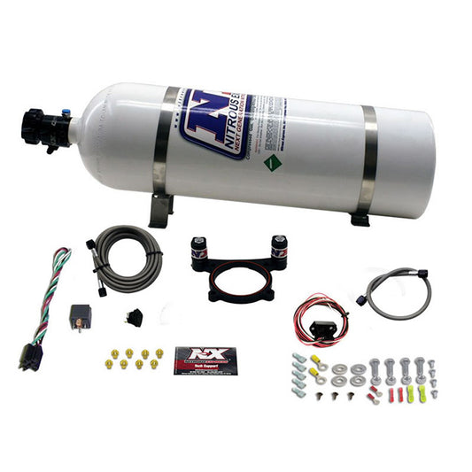 Nitrous Express 5.0L 4 VALVE COYOTE PLATE SYSTEM (50-200HP) WITH 15LB BOTTLE NX-20948-15