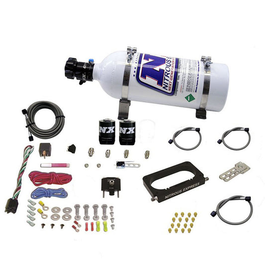Nitrous Express FORD 4 VALVE NITROUS PLATE SYSTEM (50-300HP) WITH 5LB BOTTLE NX-20950-05