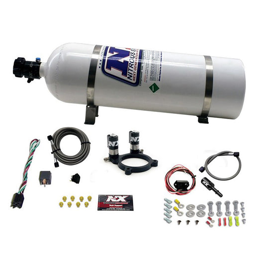 Nitrous Express FORD V6 NITROUS PLATE SYSTEM-3.5L AND 3.7L W/ 15LB BOTTLE NX-20952-15